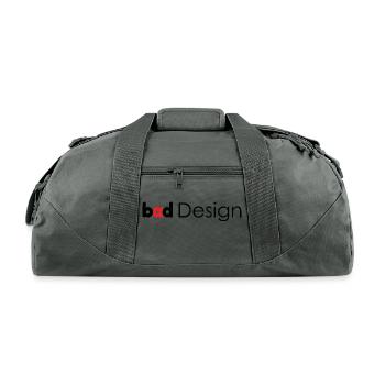 Bad Design - Recycled Duffel Bag - charcoal - Front