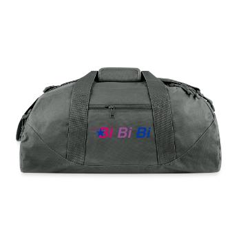 Bi Bi Bi trending 70s - Recycled Duffel Bag - charcoal - Front