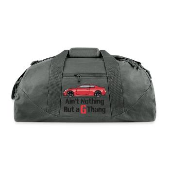 G Thang Red - Recycled Duffel Bag - charcoal - Front