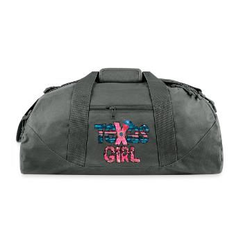 Texas Girl Texan Girl - Recycled Duffel Bag - charcoal - Front