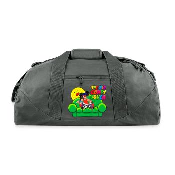 The Big Comfy Couch Molly 90s tv show vintage - Recycled Duffel Bag - charcoal - Front
