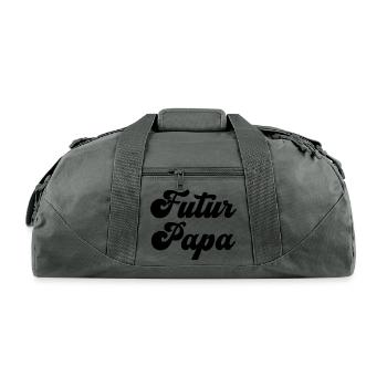 Futur Papa - Recycled Duffel Bag - charcoal - Front