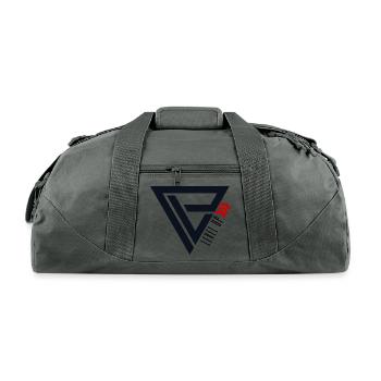 level up negro - Recycled Duffel Bag - charcoal - Front