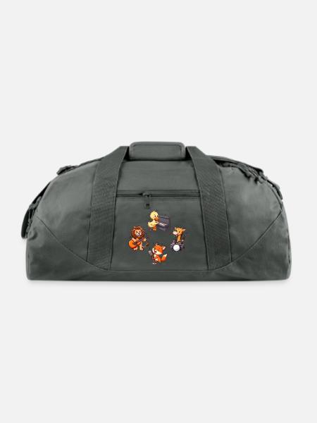 Wild Jam Session - Recycled Duffel Bag - charcoal