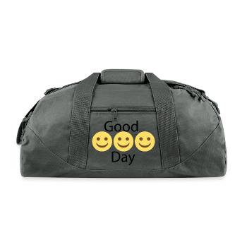 Good Day - Recycled Duffel Bag - charcoal - Front