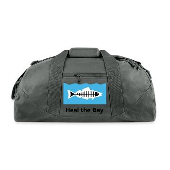 Heal The Bay - Recycled Duffel Bag - charcoal - Front