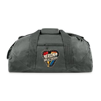 Iron Breakthrough Patch Tee - Recycled Duffel Bag - charcoal - Front