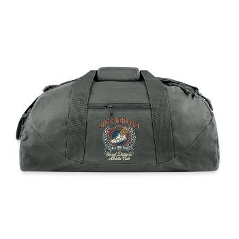 Slow Unbothered Running Club Funny Athletic Vintag - Recycled Duffel Bag - charcoal - Front