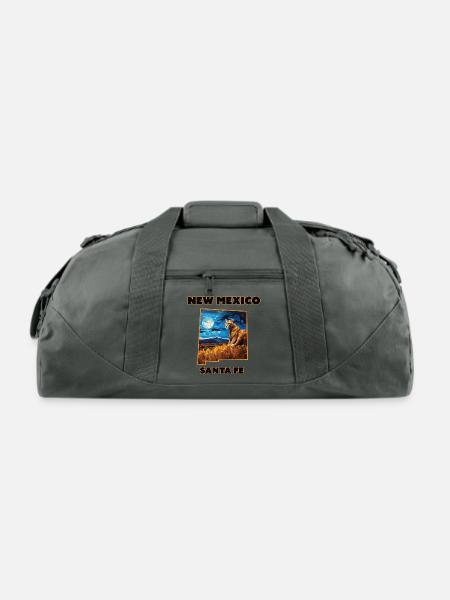 New Mexico - Cougar - Recycled Duffel Bag - charcoal