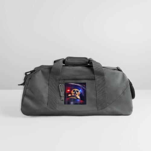 Funny Police Golden Retriever Meme Tee - Recycled Duffel Bag