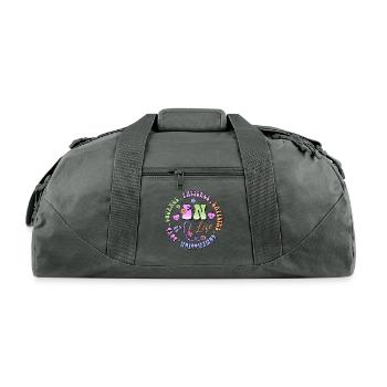Emergency Nurse circle - Recycled Duffel Bag - charcoal - Front