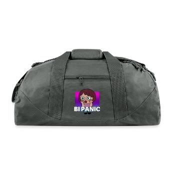 BI PANIC - Recycled Duffel Bag - charcoal - Front