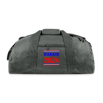 Kamala Harris 2024 - Recycled Duffel Bag - charcoal - Front