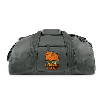 Live Lounge Loaf - Recycled Duffel Bag - charcoal - Front