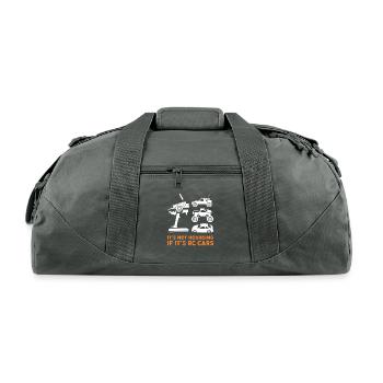 RC Car Remote Control Model Cars - Recycled Duffel Bag - charcoal - Front