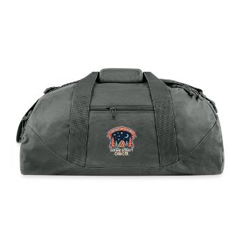 Camping Is My Therapy Night Sky Tee - Recycled Duffel Bag - charcoal - Front