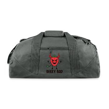 Berry Bad - Recycled Duffel Bag - charcoal - Front