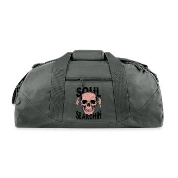 Soul Searching - Recycled Duffel Bag - charcoal - Front