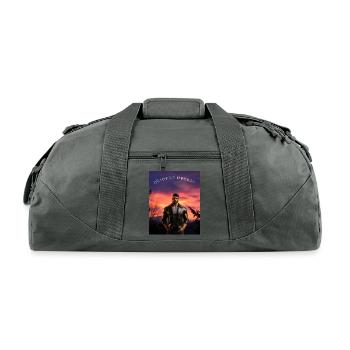 THE MYSTERY EMBRACED - Recycled Duffel Bag - charcoal - Front