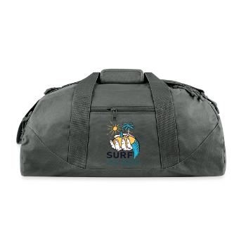 Surf Island - Recycled Duffel Bag - charcoal - Front