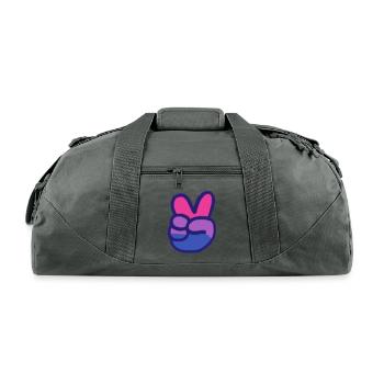 Bi Peace - Recycled Duffel Bag - charcoal - Front