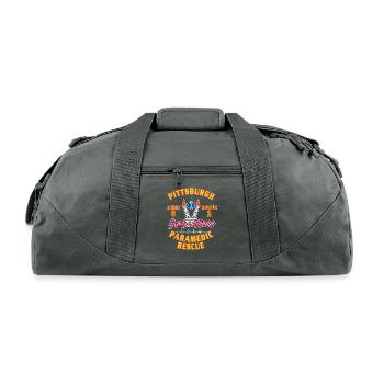 Pittsburgh Inside the Rivers Paramedic - Recycled Duffel Bag - charcoal - Front