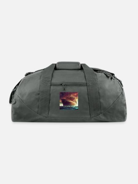 Last voyage - Recycled Duffel Bag - charcoal