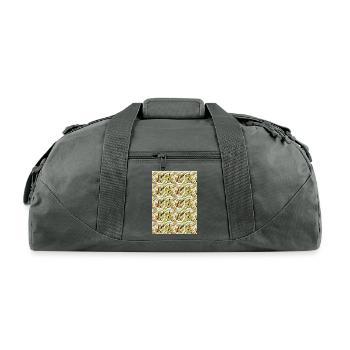 A variation of digital designs unique collection - Recycled Duffel Bag - charcoal - Front