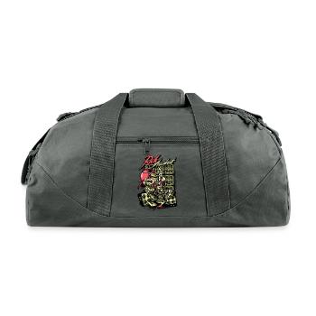 Rock Accident illustration, Printed T-shirt Crew n - Recycled Duffel Bag - charcoal - Front