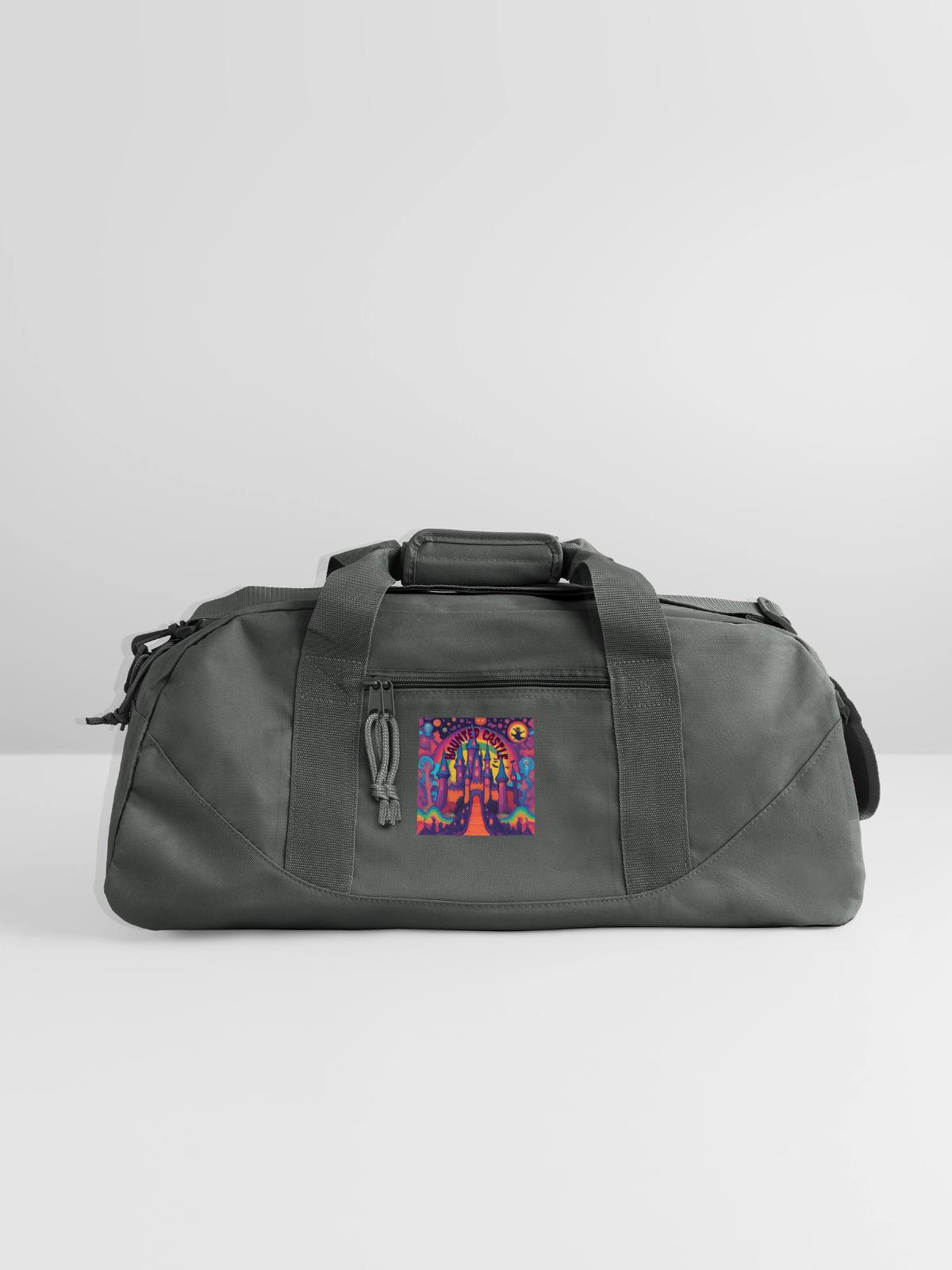Haunted castle - Recycled Duffel Bag - charcoal - Front