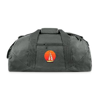 Good Day To Sail - Recycled Duffel Bag - charcoal - Front
