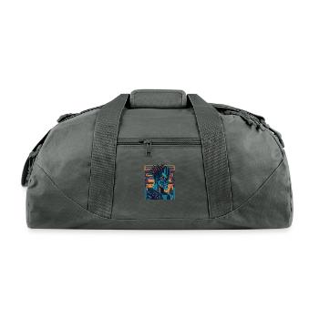 Terrifying character - Recycled Duffel Bag - charcoal - Front