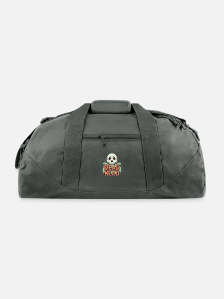 Dead Head 2 - Recycled Duffel Bag - charcoal