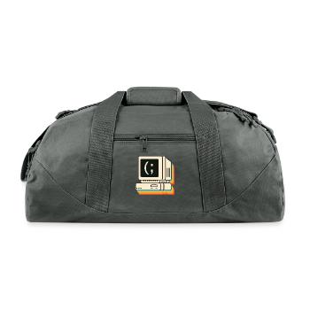 Retro Computer Colorful - Recycled Duffel Bag - charcoal - Front