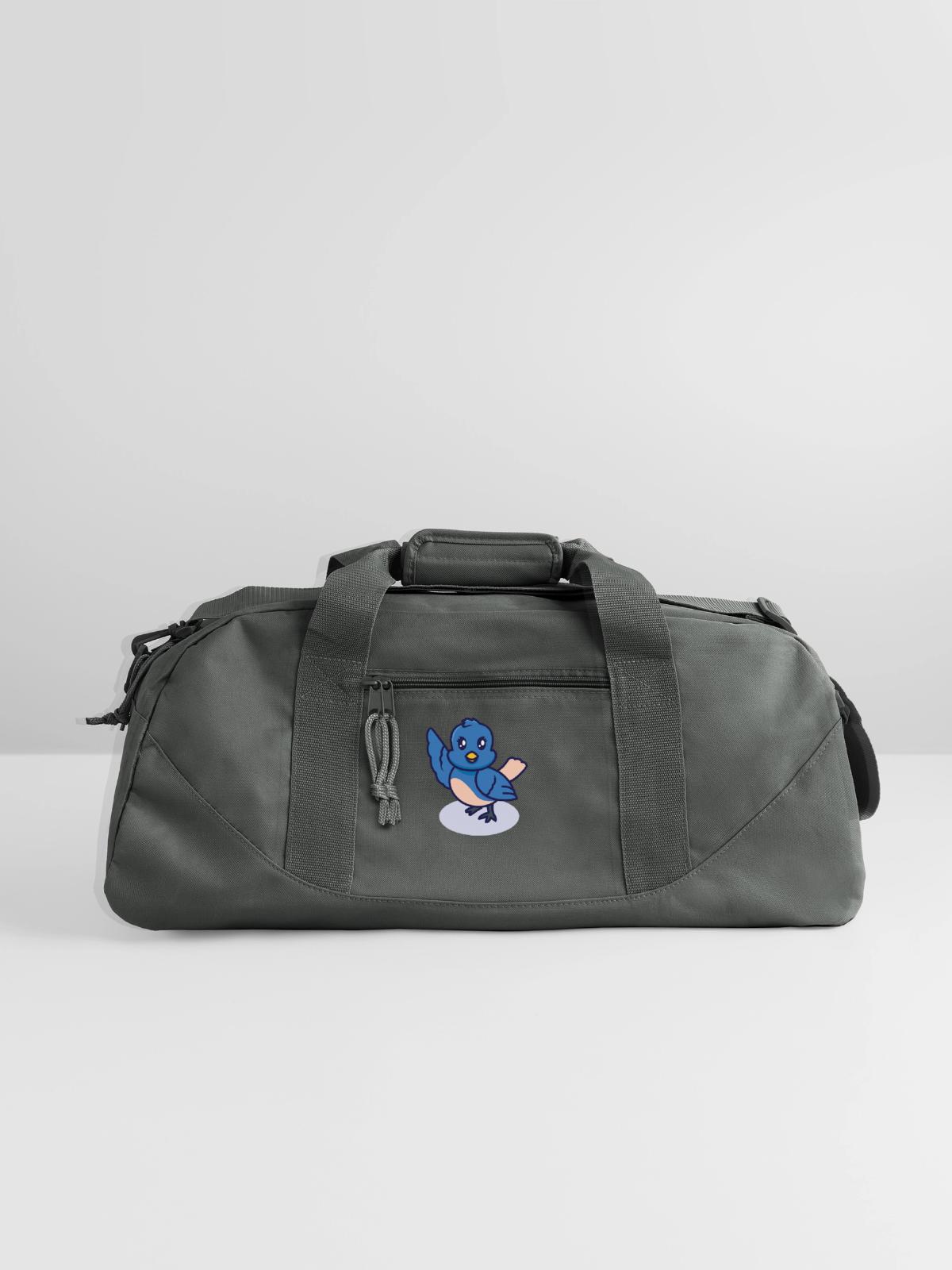 Berry again - Recycled Duffel Bag - charcoal - Front