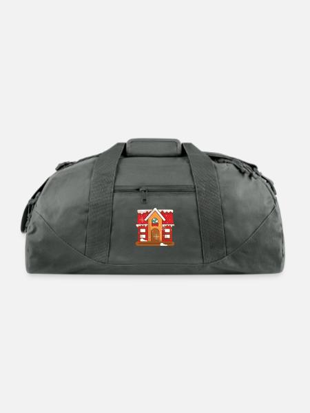 Candy house - Recycled Duffel Bag - charcoal