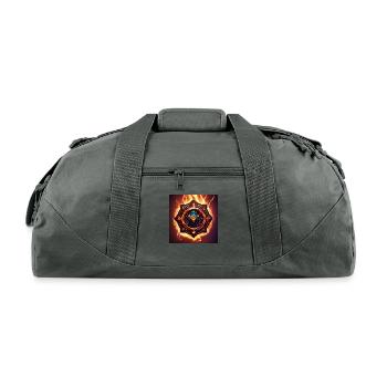 Star all pend type - Recycled Duffel Bag - charcoal - Front