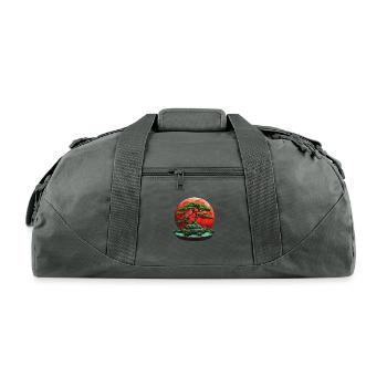 BONSAI - Recycled Duffel Bag - charcoal - Front