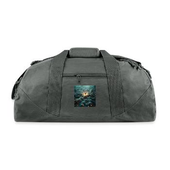 The Ocean of Consciousness - Recycled Duffel Bag - charcoal - Front