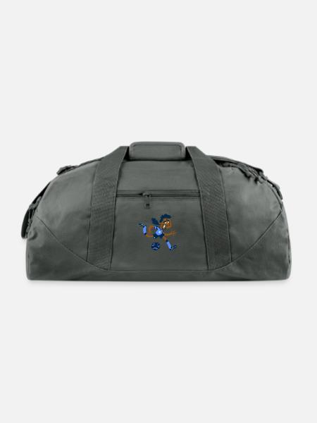 football player - Recycled Duffel Bag - charcoal
