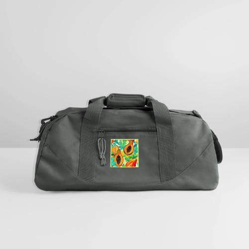 Tropical Papaya Pop Art - Recycled Duffel Bag