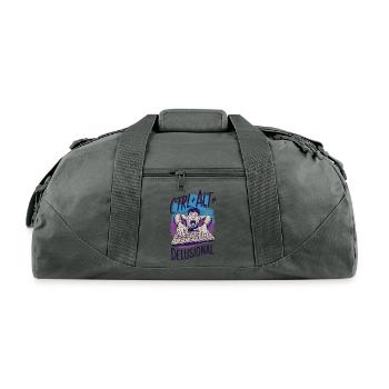 Ctrl + Alt + Delusional - Recycled Duffel Bag - charcoal - Front