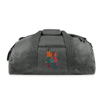 Good Day - Recycled Duffel Bag - charcoal - Front