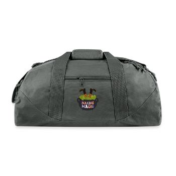Making magic - Recycled Duffel Bag - charcoal - Front