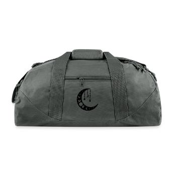 "Half Moon" T-Shirt -Embrace the Mystical Crescent - Recycled Duffel Bag - charcoal - Front