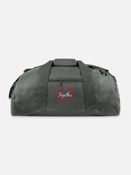 together - Recycled Duffel Bag - charcoal - Front