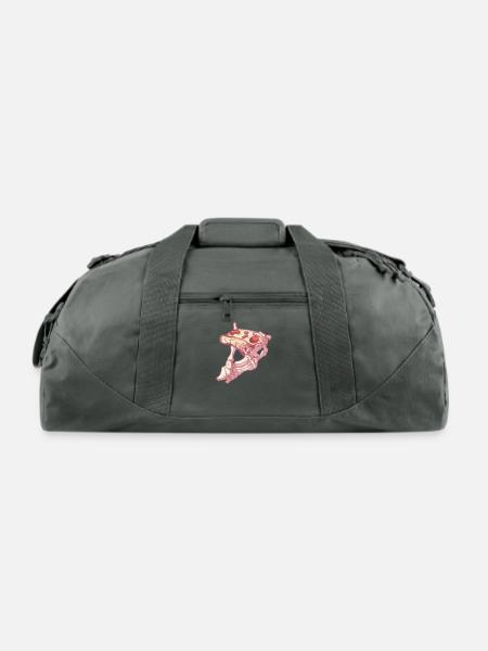 The Pizza Hurts - Recycled Duffel Bag - charcoal