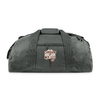 Uniquely Wired Retro Mind Tapestry - Recycled Duffel Bag - charcoal - Front