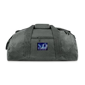 Butterfly Art - Recycled Duffel Bag - charcoal - Front