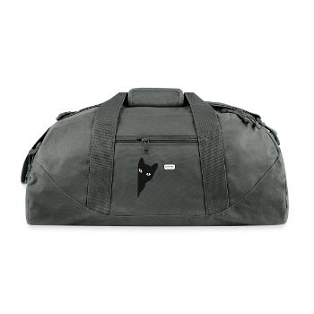 Cat saw that - Recycled Duffel Bag - charcoal - Front